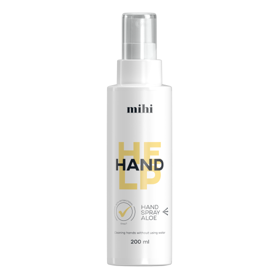 Hand Help. Spray do rąk Aloe z efektem antybakteryjnym. Mycie rąk bez użycia wody 200 ml